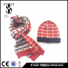 2014 fashion custom winter hat knitted beanie winter scarf